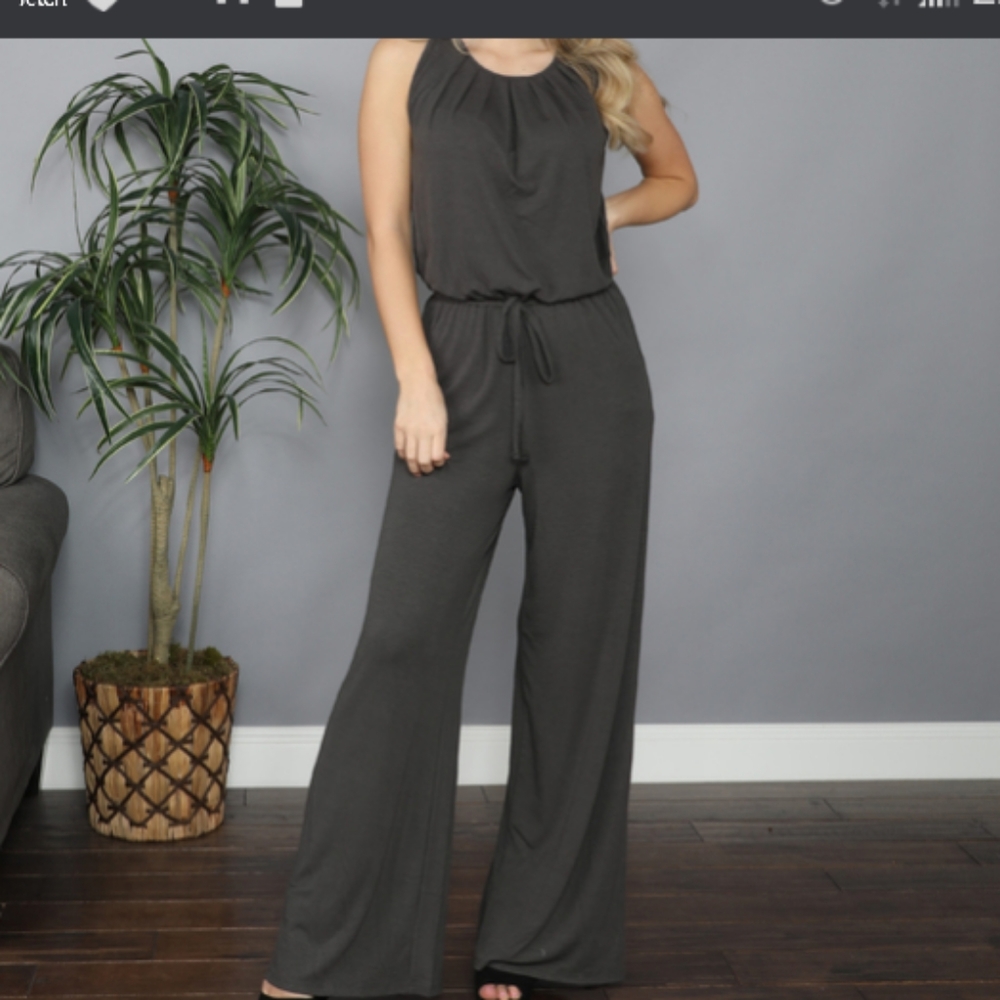 Pleated jumpsuit